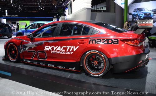 The side profile of the 2014 Mazda 6 Skyactiv-D race car | Torque News